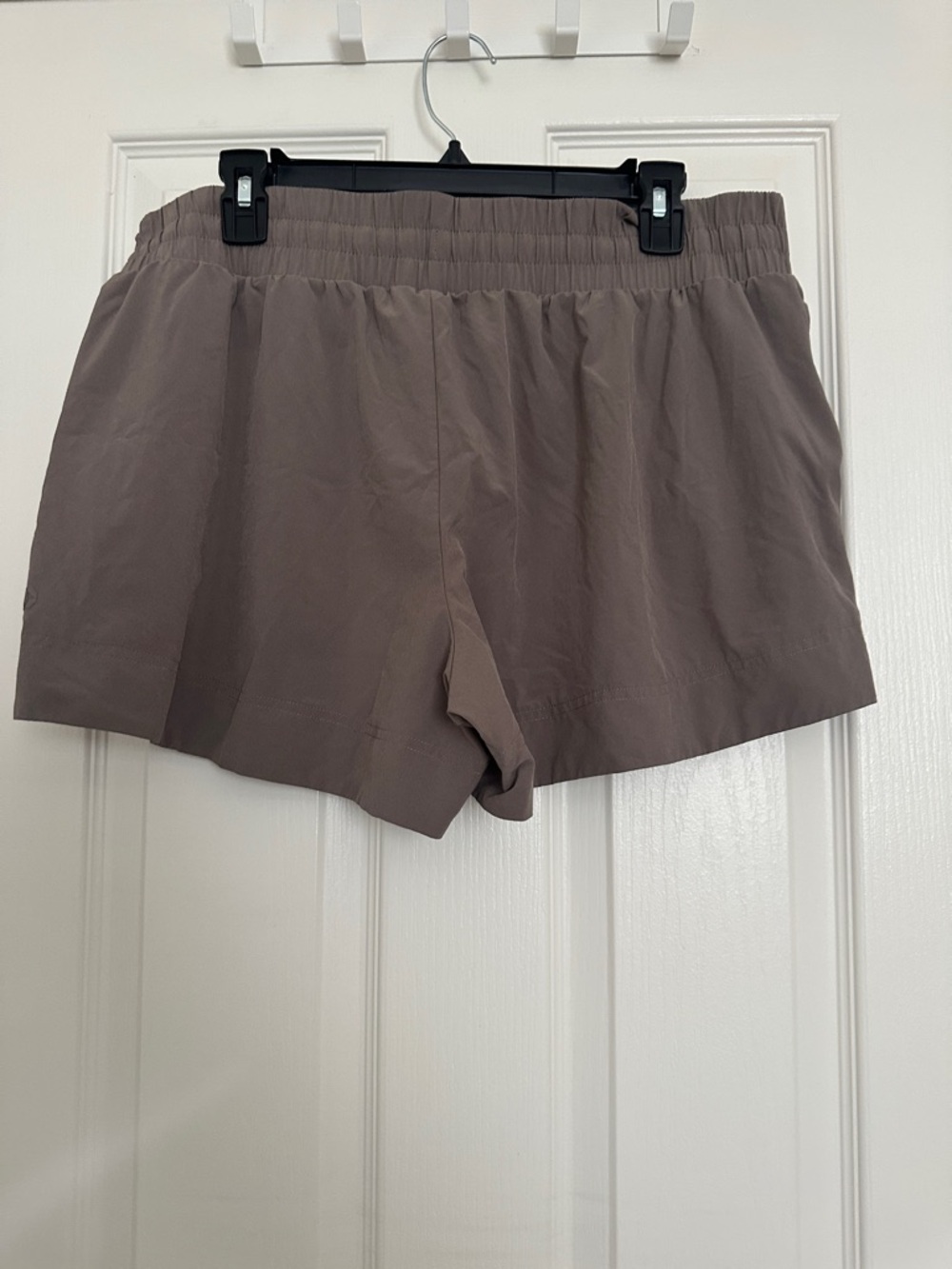 all in motion Women's Athletic Drawstring Shorts - Taupe Gray - Picture 3 of 5
